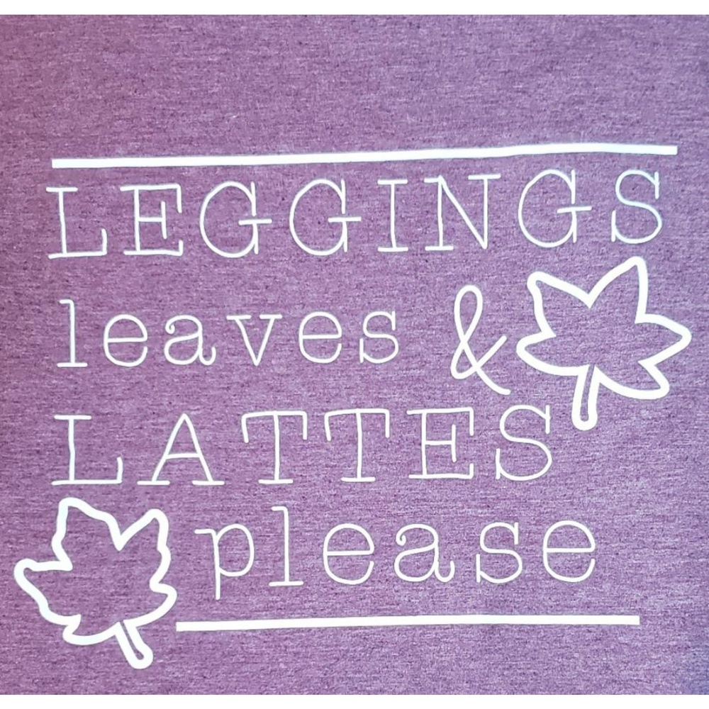 Leggings‎ Leaves & Lattes Please - Picture 2 of 2